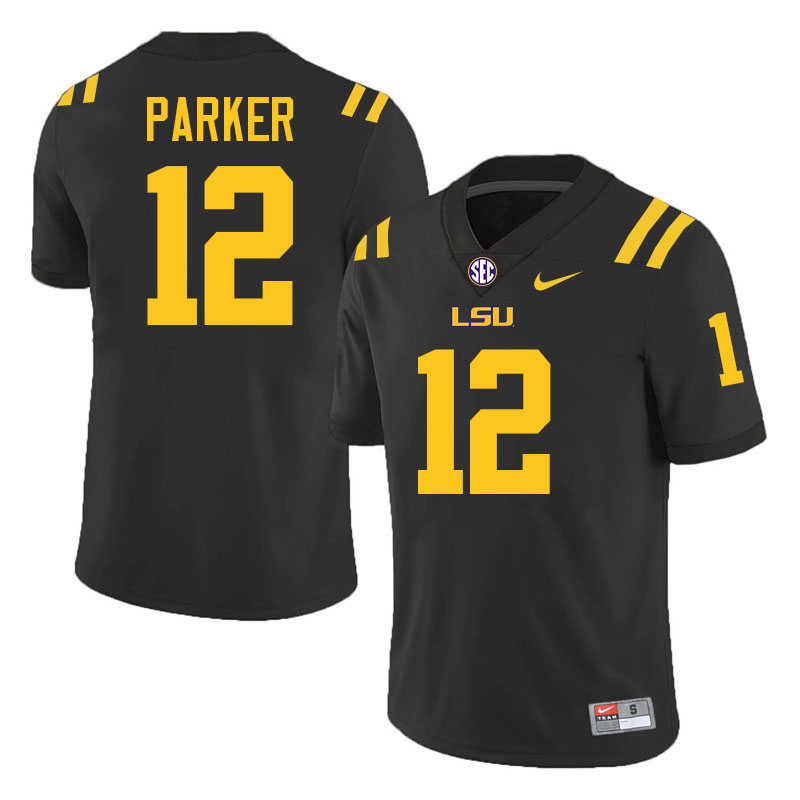 #12 Kyle Parker LSU Tigers Jersey,Louisiana State University Tigers Football Jersey-Black